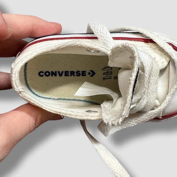 Converse Chuck Taylor All Star Low-Top Sneaker Baby/Infant Size 3 White - Picture 10 of 10